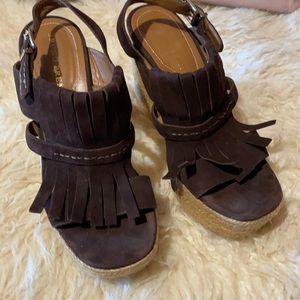 BRUNO PREMI platform suede wedges